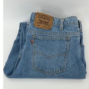Levi's 550 Jeans Mens 38x30 Blue Orange Tab Relaxed Tapered Made in USA 03-92